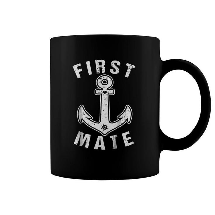 Kids Son And Dad Matching S Boating Gifts First Mate Son Tee Coffee Mug