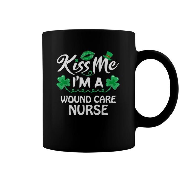 Kiss Me Funny Lucky Wound Care Nurse St Patricks Day Gift Coffee Mug