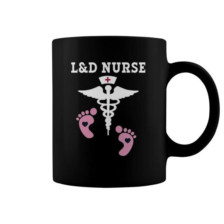 L&D Labor And Delivery Nurse Caduceus Coffee Mug