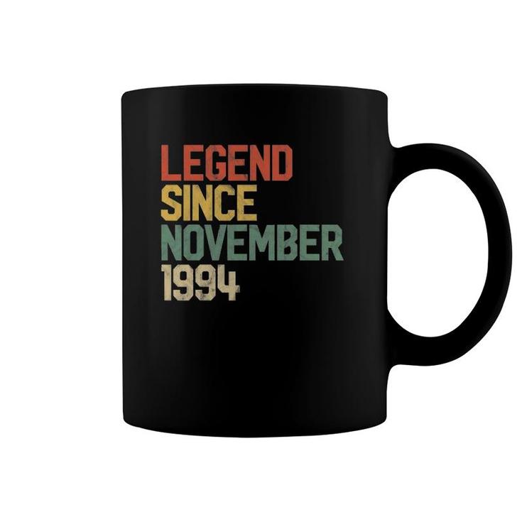 Legend Since November 1994 27Th Birthday Gift 27 Years Old Coffee Mug