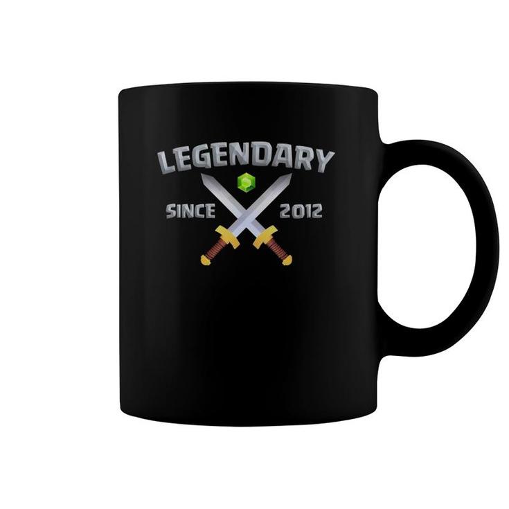 Legendary Since 2012 Clash Swords 9Th Birthday Coffee Mug
