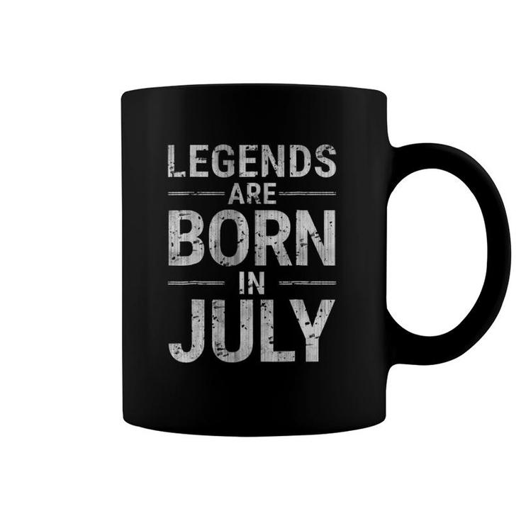 Legends Are Born In July Birthday Month Vintage Gift Coffee Mug