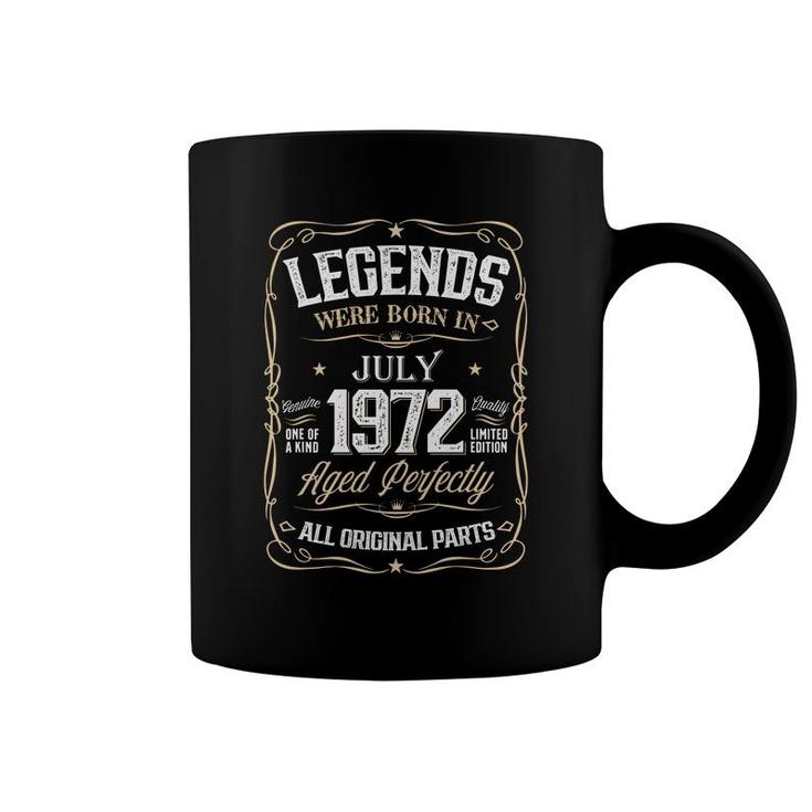 Legends Were Born In 1972 July Birthday Awsome Coffee Mug