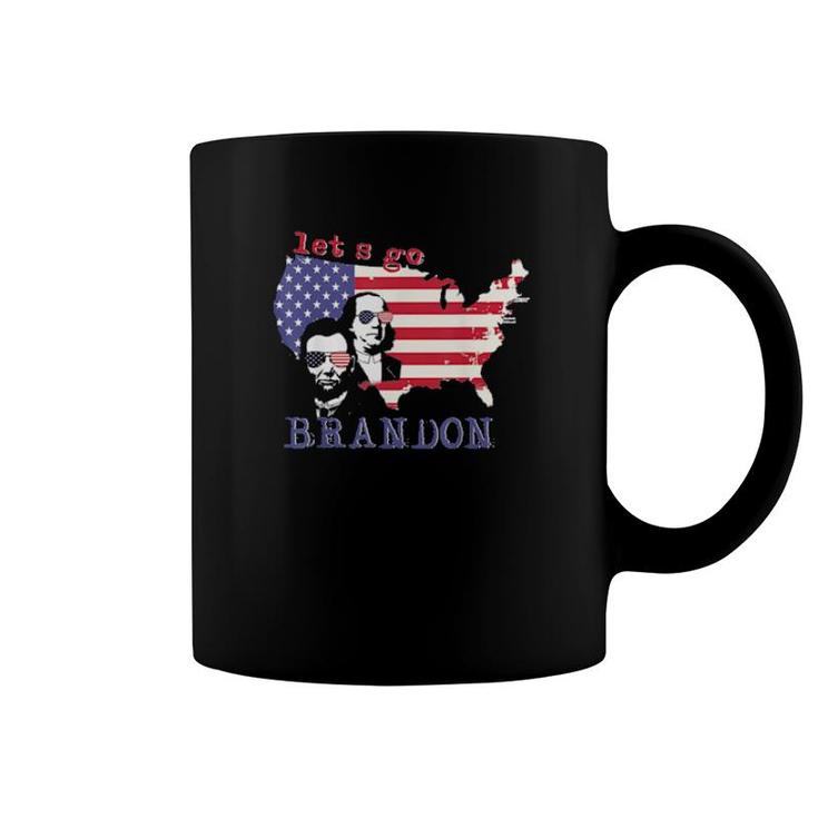 Let’S Go Brandon, Benjamin Franklin-Abraham Lincoln Tee Coffee Mug