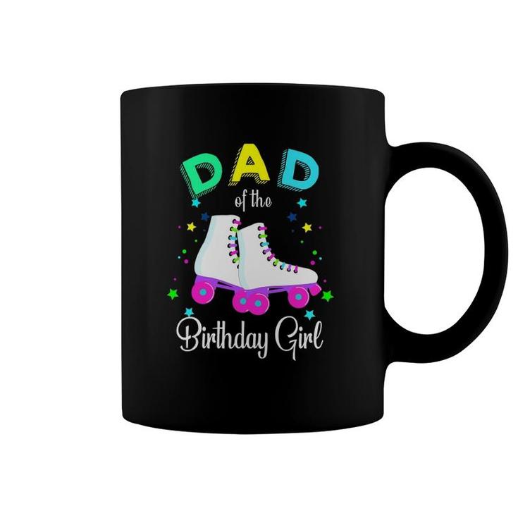Let's Roll Dad Of The Birthday Girl Roller Skates Rolling Coffee Mug