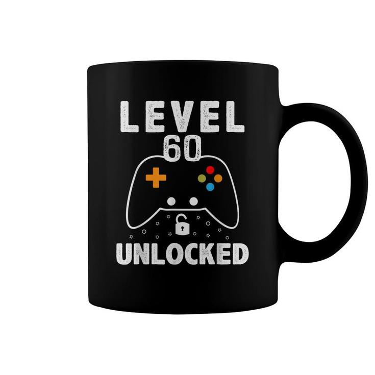 Level 60 Unlocked 60 Years Old Men Women 60Th Birthday  Coffee Mug