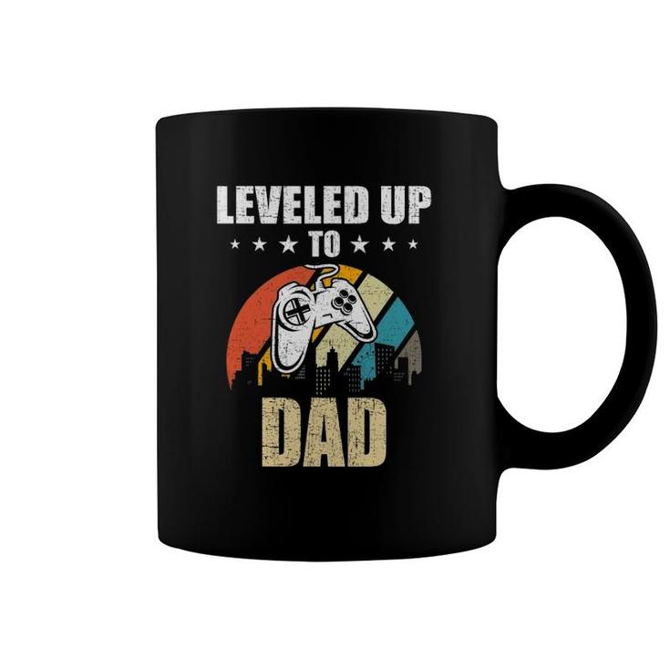 Leveled Up To Dad Video Gamer Gaming Coffee Mug