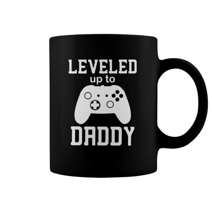 Leveled Up To Daddy Controller Game Father's Day Coffee Mug