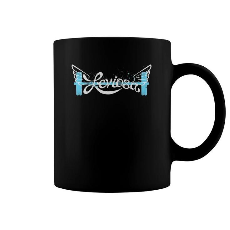 Leviosa Barbell Cute Weight Lifting Fitness Coffee Mug