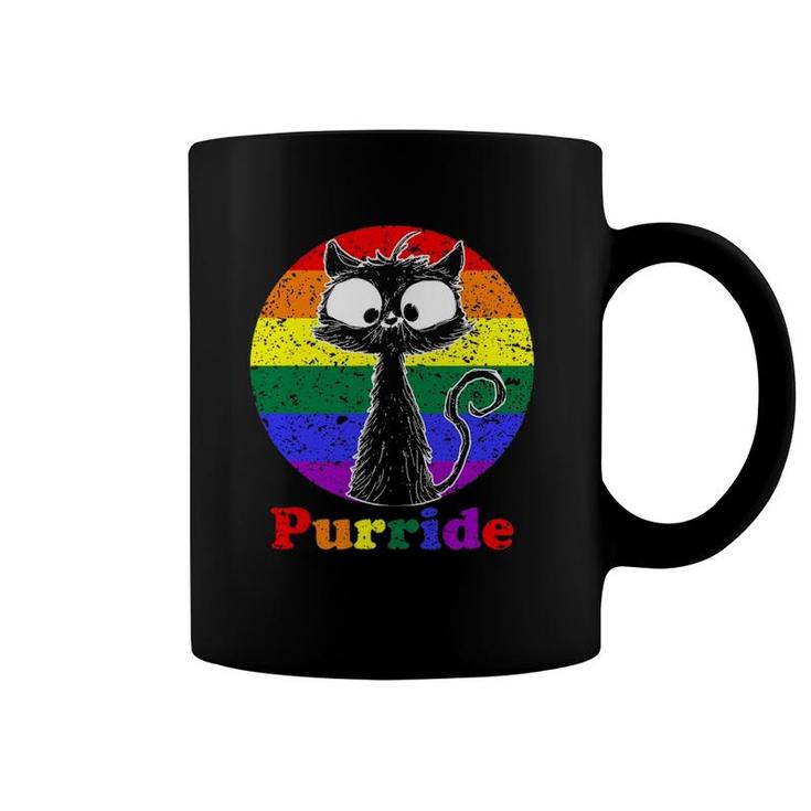 Lgbt Cat Lovers Purride Flag Gay Pride Month Lgbtq Coffee Mug