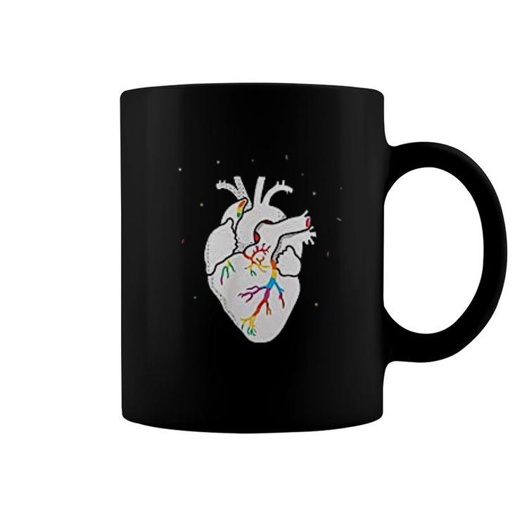 Lgbt Flag Heartbeat Gay Lesbian Resist Coffee Mug