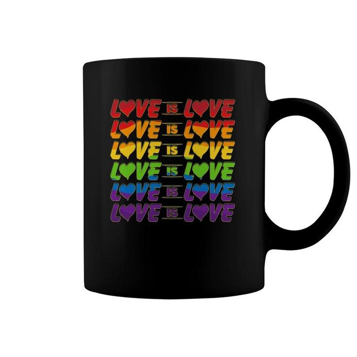 Lgbt Pride Love Is Love  Gay Pride Awareness Men Women Coffee Mug