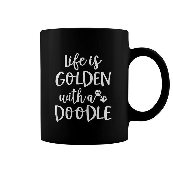 Life Is Golden With A Doodle Coffee Mug