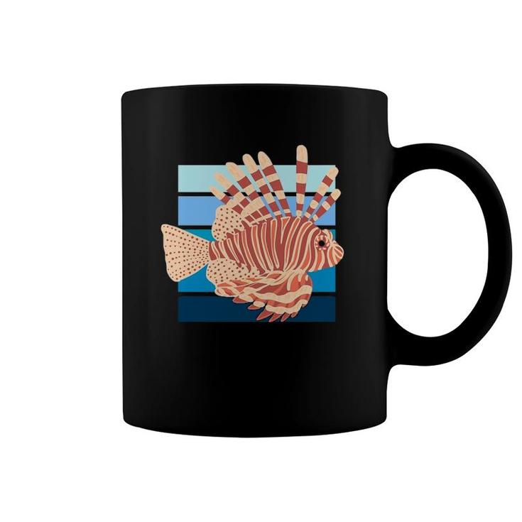 Lion Ocean Fish Retro For Men Women Kids Coffee Mug