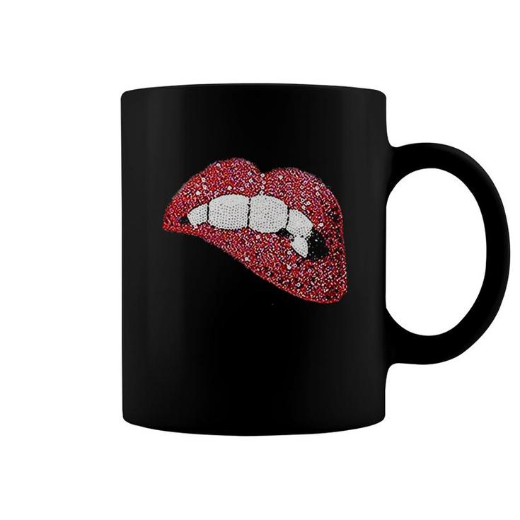 Lips Blouse Off The Shoulder Coffee Mug