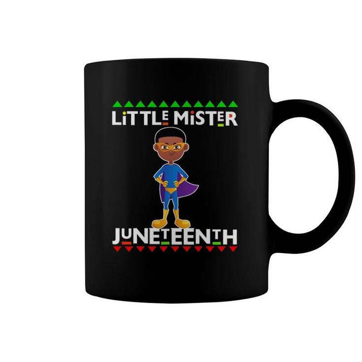 Little Mister Juneteenth Kids Black Boy Toddler Baby Boys Coffee Mug