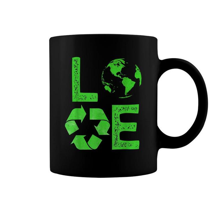 Love Earth Day 90S Planet Vintage Recycling Kids Or Teacher  Coffee Mug