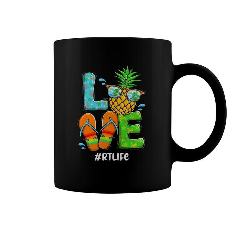 Love Lung Respiratory Therapy Rt Christmas In July Summer Coffee Mug