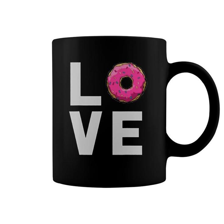 Love Pink Donut For Women,Men And KidsGift Coffee Mug