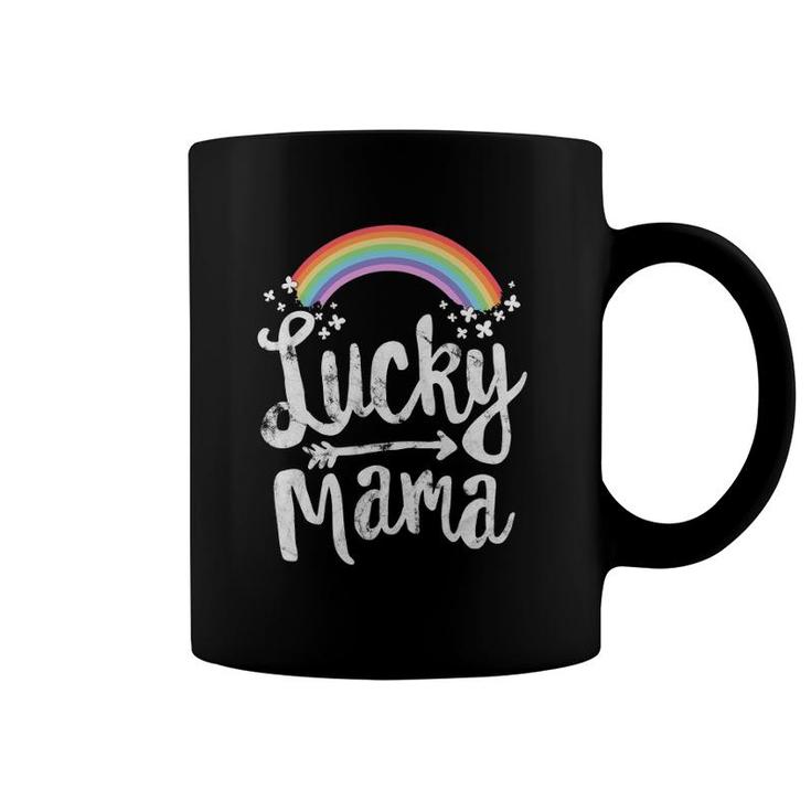 Lucky Mama Family St Patrick's Day Mom Mother's Day Coffee Mug