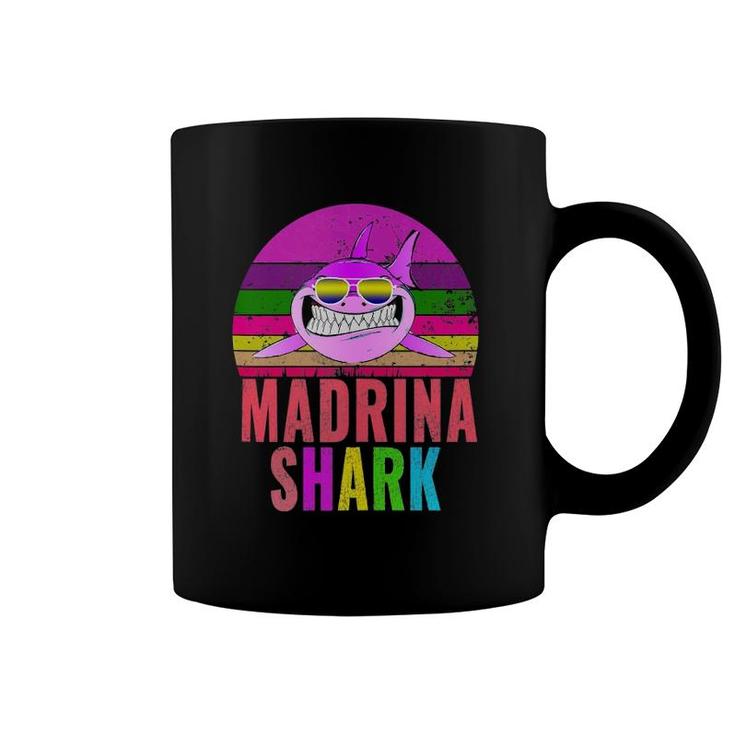 Madrina Shark Funny Spanish Godmother Vintage Coffee Mug