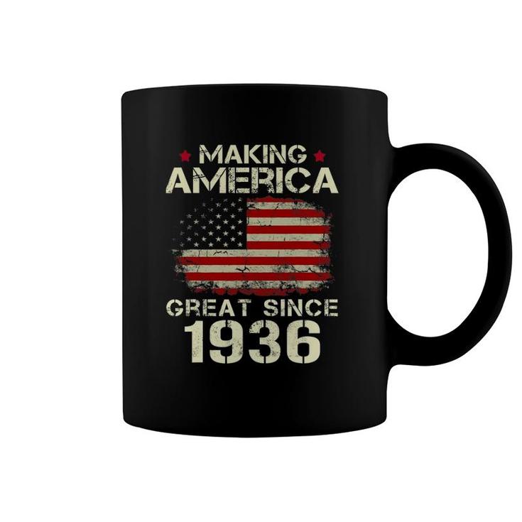 Making America Great Since 1936 Vintage Gifts 86Th Birthday Coffee Mug