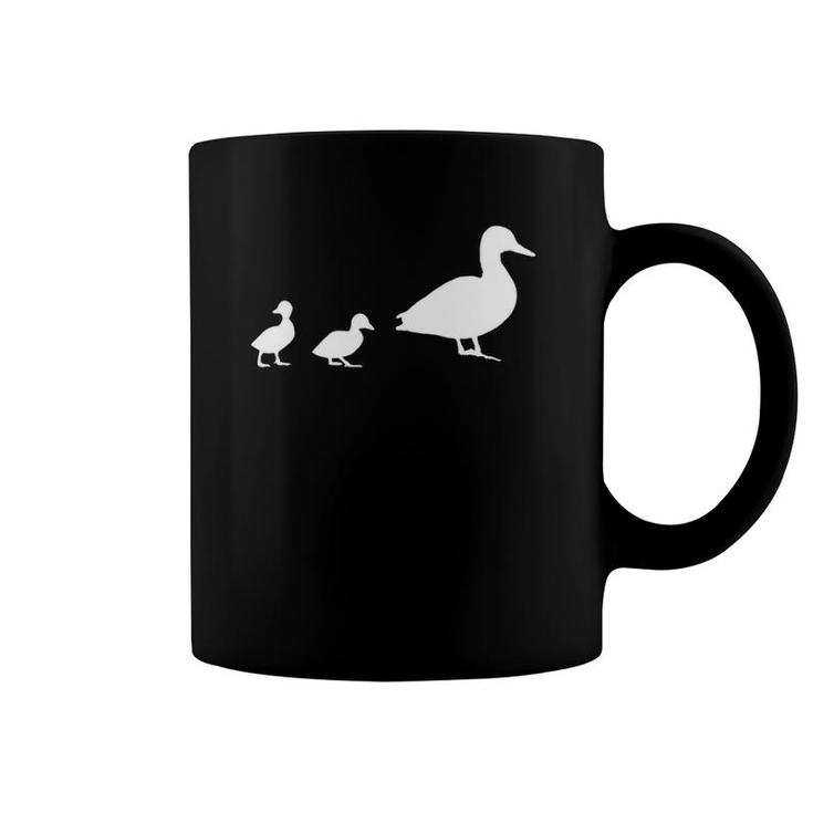Mama Duck 2 Ducklings  Animal Family Mothers Day Coffee Mug