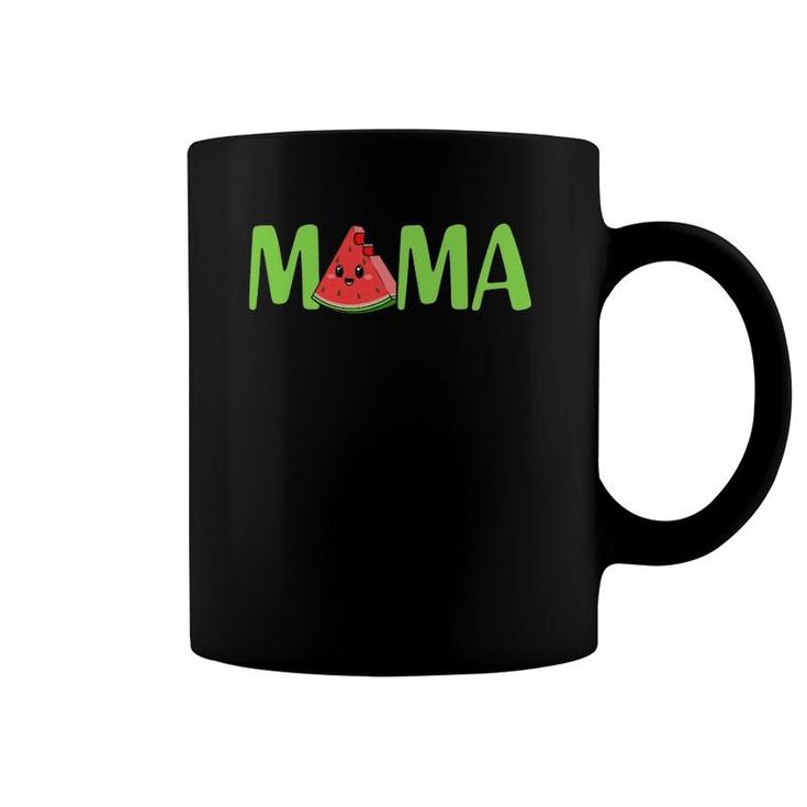 Mama Happy Mother's Day Proud Mama Watermelon Fruit Lover Coffee Mug