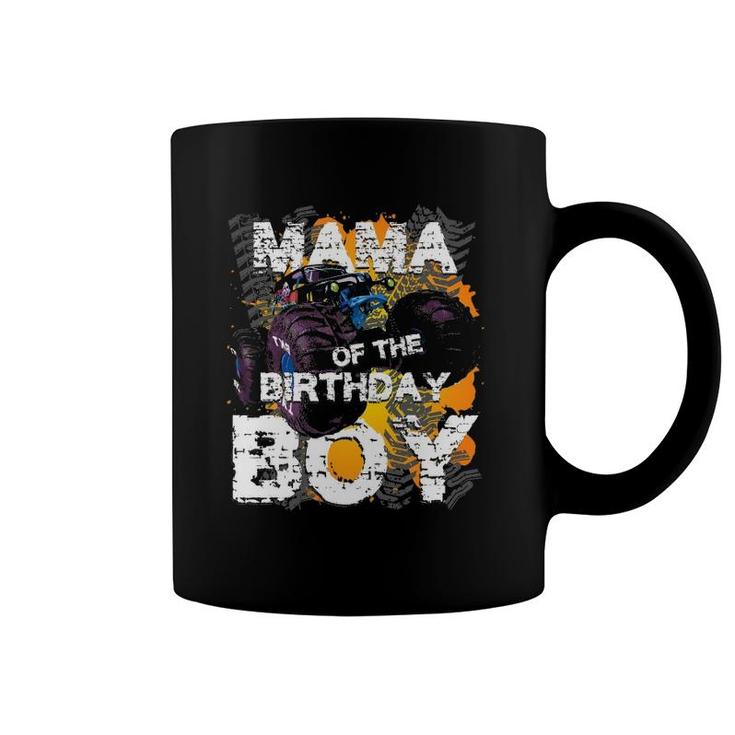 Mama Of The Birthday Boy Monster Truck Matching Family Coffee Mug