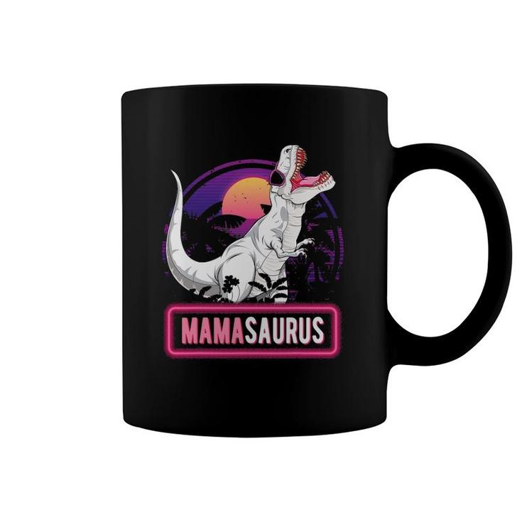 Mamasaurus Trex Dinosaur Funny Mama Saurus Family Matching Coffee Mug