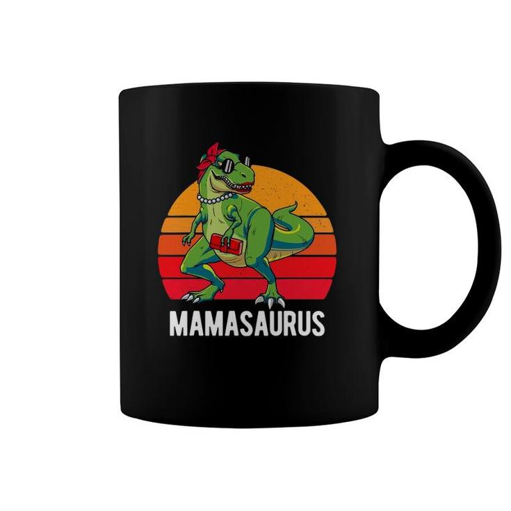 Mamasaurusrex Dinosaur Funny Mama Saurus Family Matching Coffee Mug