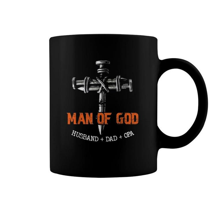 Man Of God Husband Dad Opa Cool Coffee Mug