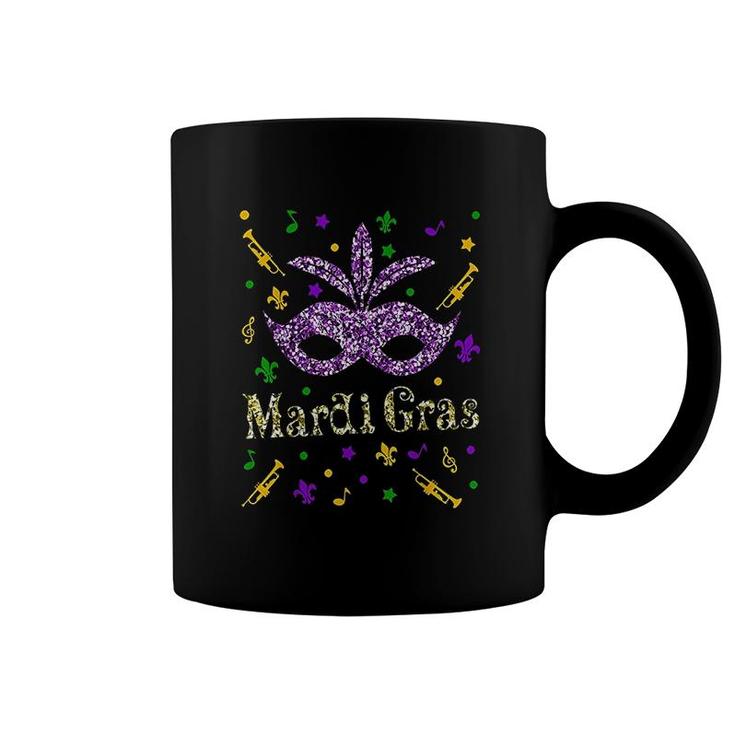 Mardi Gras Girls Beads New Orleans Party Coffee Mug