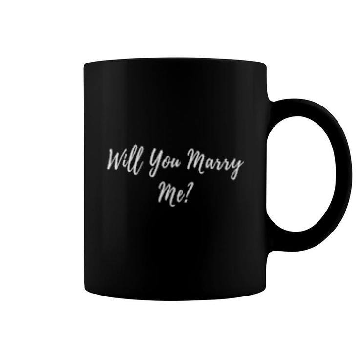 Marry Me Proposal Engagement Romantic Marriage Fiancee Cute  Coffee Mug