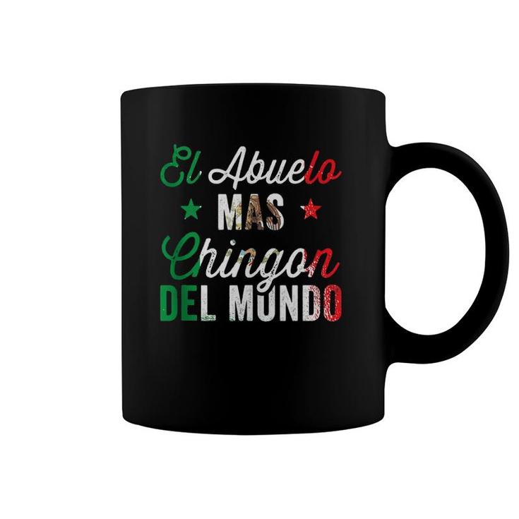 Mens Abuelo Mas Chingon Del Mundo Mexican Flag Cinco De Mayo Coffee Mug