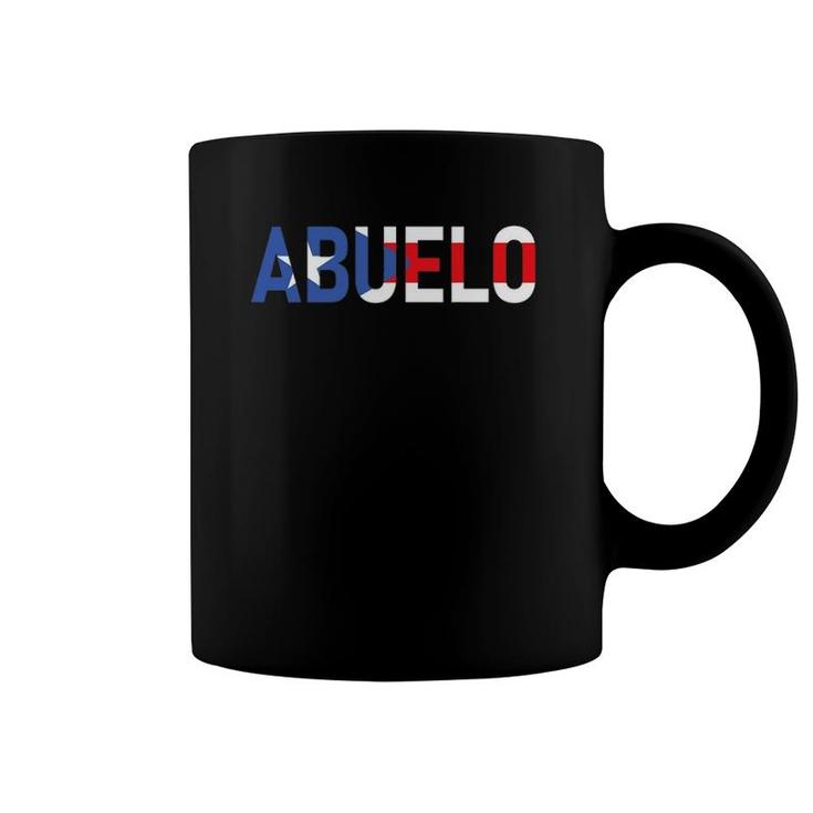 Mens Abuelo Puerto Rico Flag Puerto Rican Pride Father's Day Coffee Mug
