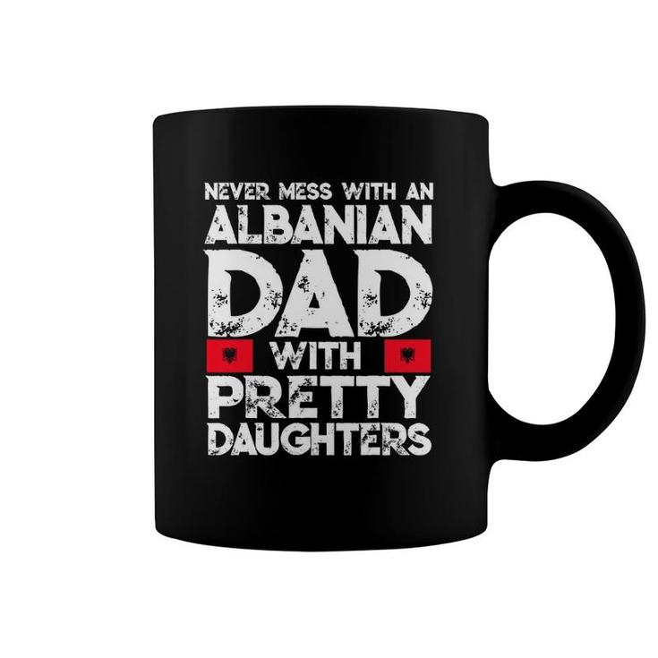 Mens Albanian Dad With Pretty Daughters Gift Coffee Mug