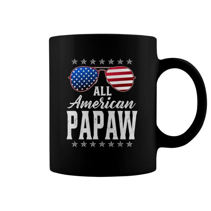 Mens All American Papaw 4Th Of Julyfathers Day Papaw Gift Coffee Mug