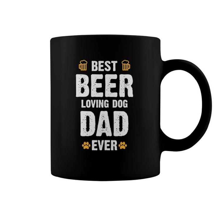 Mens Best Beer Loving Dog Dad Coffee Mug