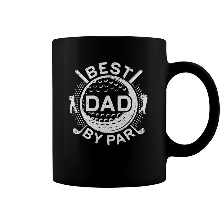 Mens Best Dad By Par Golf Lover Father's Day Gif Coffee Mug