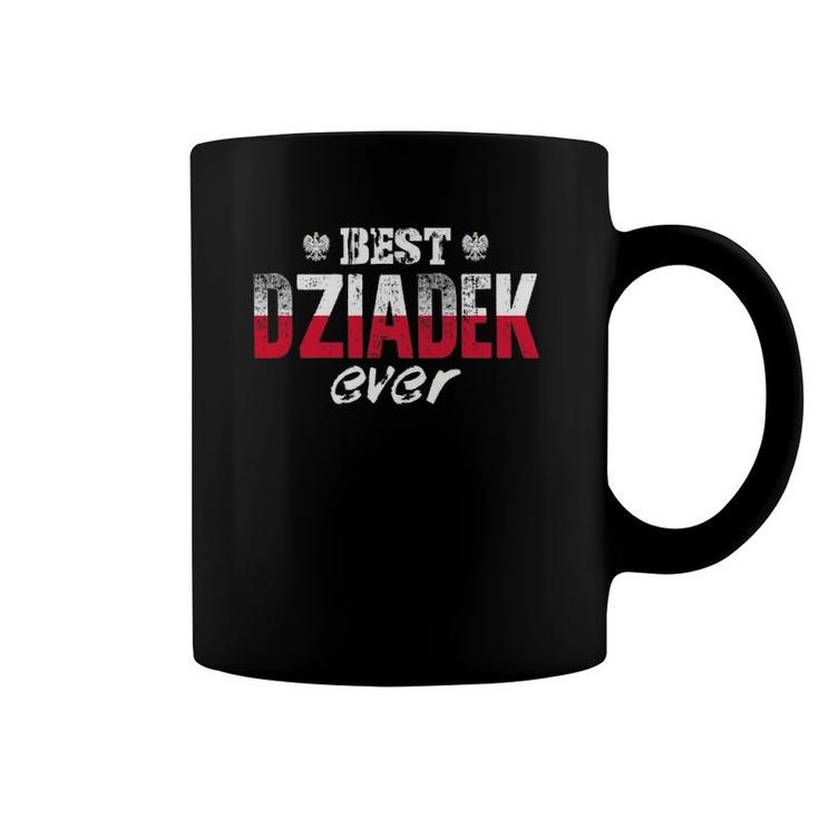 Mens Best Dziadek Ever Polish Grandfather Coffee Mug