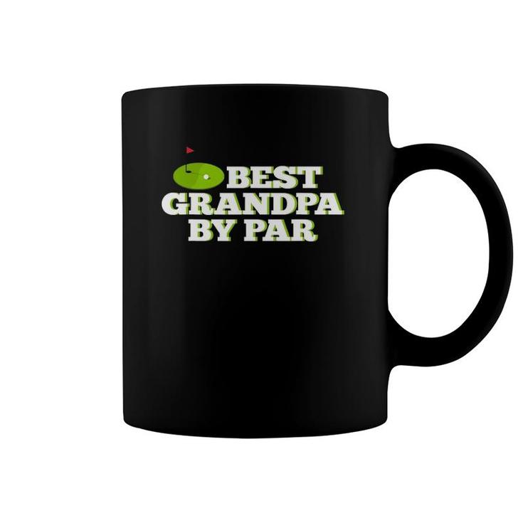 Mens Best Grandpa By Par Funny Golf Father's Day Coffee Mug