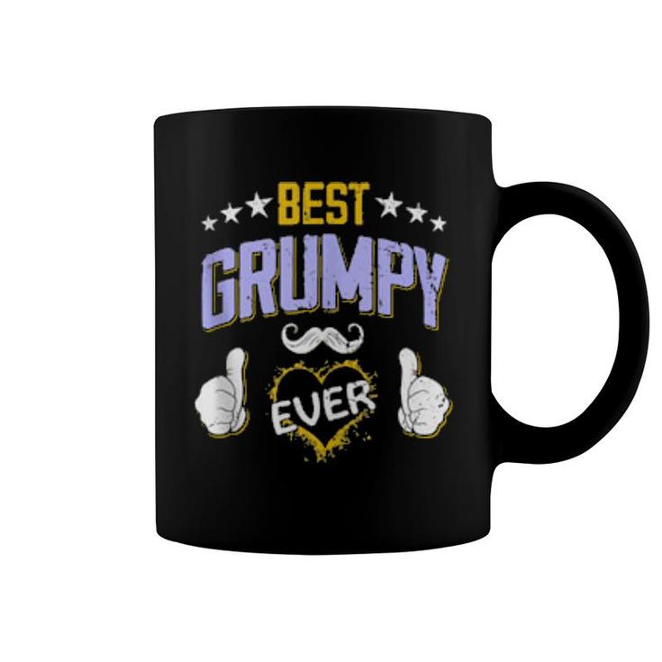 Mens Best Grumpy Ever Personalized Grandpa  Coffee Mug