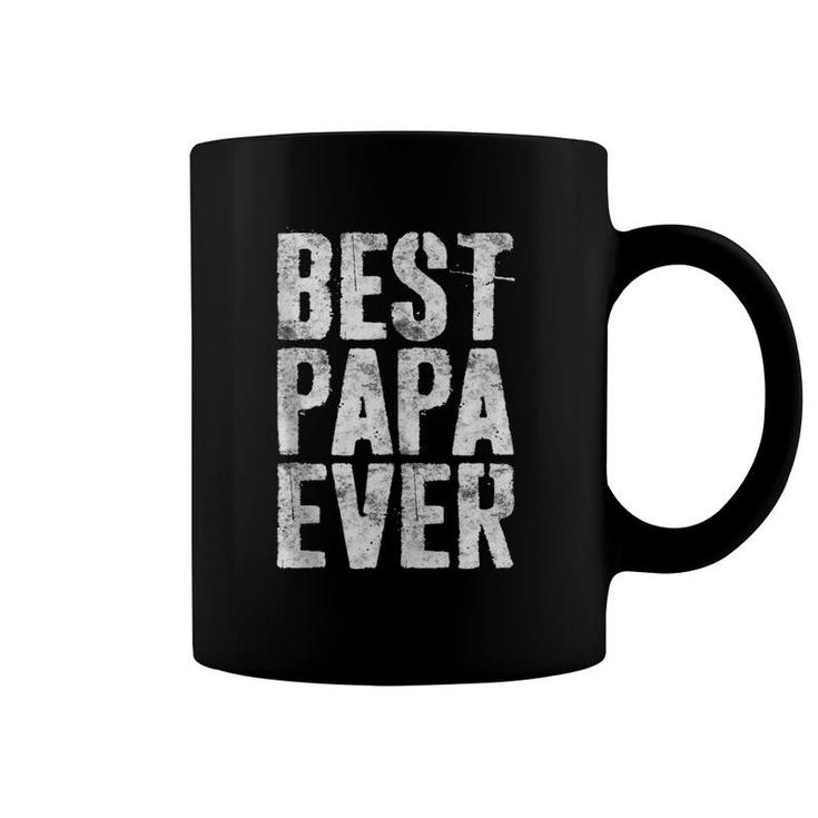 Mens Best Papa Ever Grandfather Gif  Coffee Mug