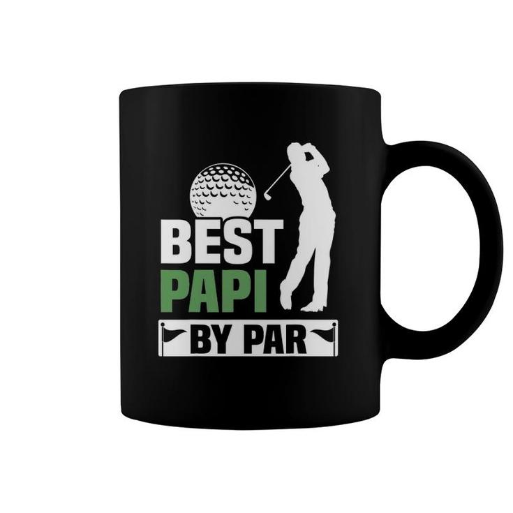 Mens Best Papi By Par Golf Grandpa Mens Fathers Day Gift Coffee Mug