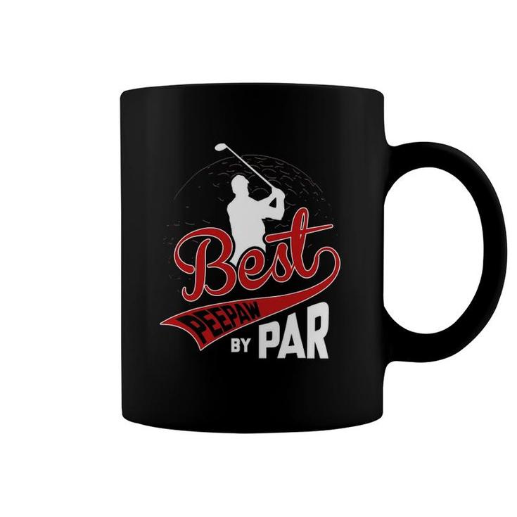 Mens Best Peepaw By Par Golf Lover Sports Funny Fathers Day Gifts Coffee Mug