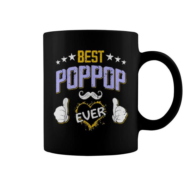 Mens Best Poppop Ever Personalized Grandpa  Coffee Mug