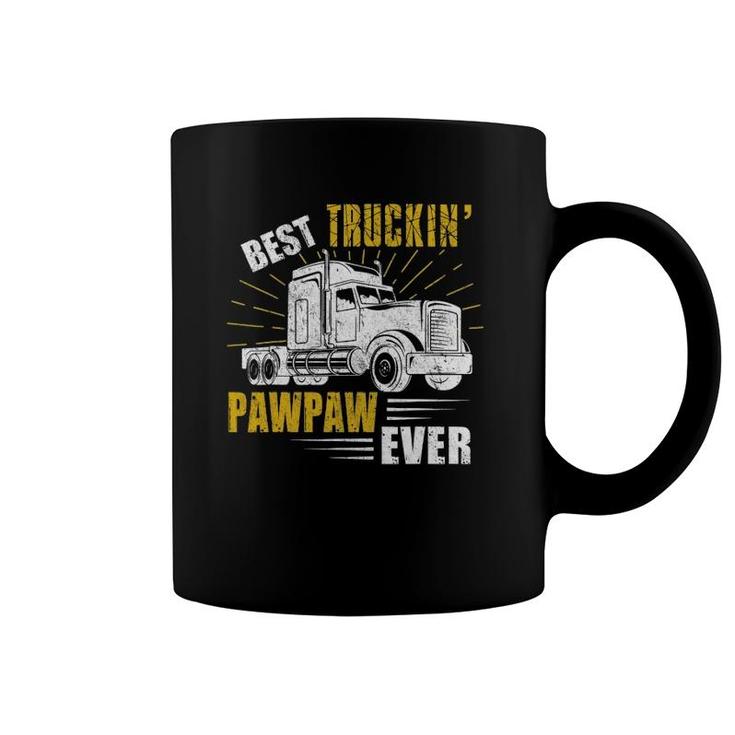 Mens Best Truckin' Pawpaw Ever Tee Trucker Fathers Day Coffee Mug