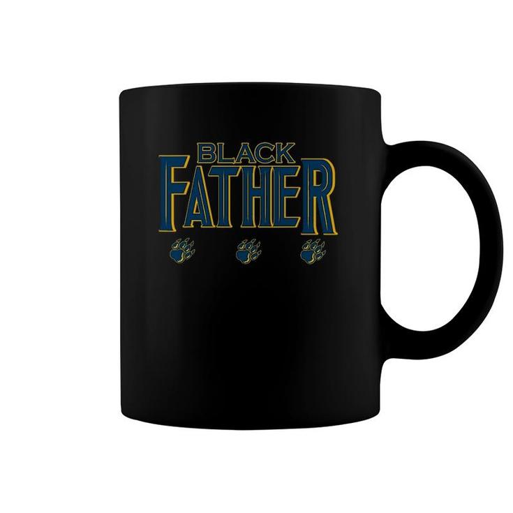 Mens Black Father Panther Father's Day African American Dad Coffee Mug