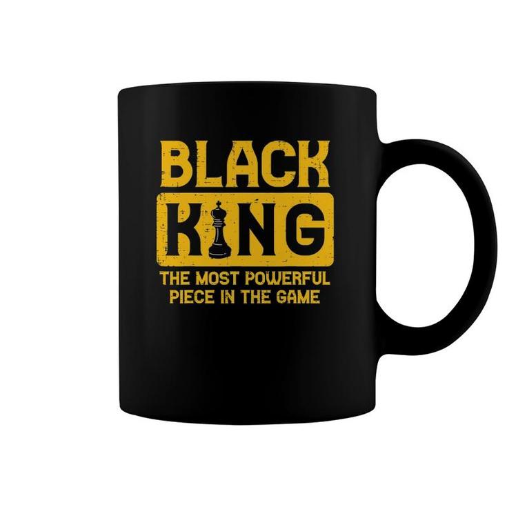 Mens Black King Chess Black Pride History Bhm African Men Gift Coffee Mug